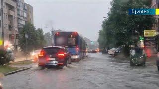 2023.05.18. - A heves esőzés több településen is gondot okozott (videó)