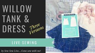 Sewing three Willow Tanks/Dress by Grainline Studio!