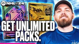 GET UNLIMITED PACKS IN NHL 24 HUT