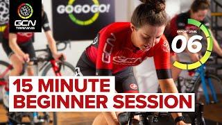 15 Minute Beginner Indoor Cycling Session