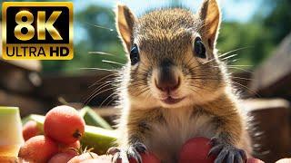 CUTE BABY ANIMALS - 8K (60FPS) ULTRA HD - Scenic Film With Nature Sounds (Colorfully Dynamic)