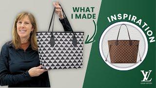 Pattern Hack! Make a Louis Vuitton-Inspired Tote Bag || The Burcham DIY Bag Making Tutorial