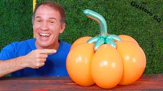 HALLOWEEN IDEAS  How to make a balloon pumpkin  Halloween pumpkins - Gustavo GG