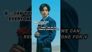 ARMY : yes we can remove everyone for v #bts #taehyung #tae #v #shorts #viral #trending #alishaworld