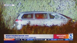 Woman found dead inside van parked on Mt. Baldy Road