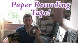 Paper reel to reel recording Tape!