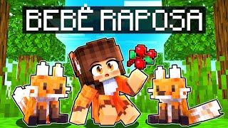 NASCI como BEBÊ RAPOSA no Minecraft ◂Miika▸