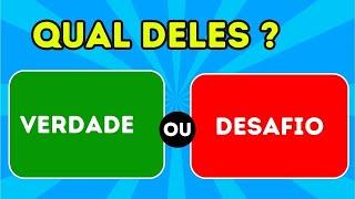 VERDADE OU DESAFIO-QUIZ- 99% DAS PESSOAS NÃO TEM CORAGEM  DE ENCARAR –JOGO INTERATIVO