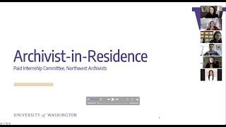 Archivist-in-Residence Informational Webinar
