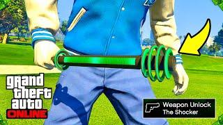 GTA 5 Online How to UNLOCK The Shocker Weapon for FREE! (Alien UFO Hat, Boxers & The Shocker)