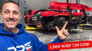 FIRST STARTUP: My 1500HP McLaren 720 GTR SOUNDS INSANE! 