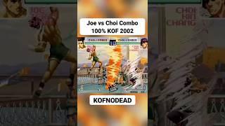 Joe vs Choi Combo 100% KOF 2002 #kofnodead #kof #kof2002 #retrogaming #comboskof #shorts #reels