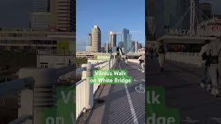 Vilnius Walk on the White Bridge #shorts #vilnius #chojus #whitebridge