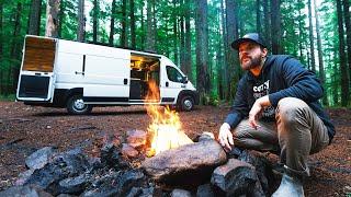 Vanlife Camping in the Pacific Northwest (Forks Washington)