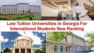 LOW TUITION UNIVERSITIES IN GEORGIA FOR INTERNATIONAL STUDENTS