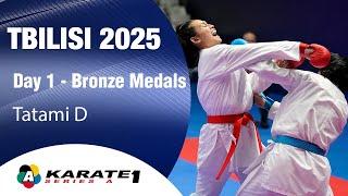 Karate1 TBILISI - Day 1 - BRONZE MEDALS - Tatami D | WORLD KARATE FEDERATION