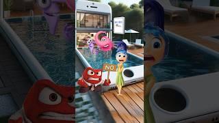 Angry determine who gets into the swimming pool- Inside Out 2 #shorts #insideout2