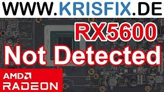 Sapphire RX 5600XT graphics card Repair [Not Detected] #amd #gpurepair