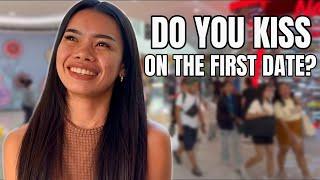 Does a Filipina Kiss a Guy on the First Date? | Street Interview in Cebu, Philippines