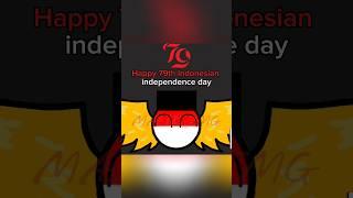 Happy 79th Indonesian independence day |X-Slide slowed|#countryballs #countryhumans #edit #shorts