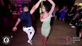 Yoselyn Sanchez & Santiago Zea - social dancing | Salsamania Saturdays 8th Anniversary