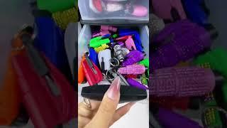 All teal!! All teal!! which one next? #asmr #keychain #usa #safety #selfdefense #packing #diy