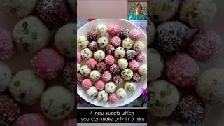 4 new sweet only in 5 mins|sweet recipes|diwali sweet recipes|easy sweet recipes|christmas sweets|