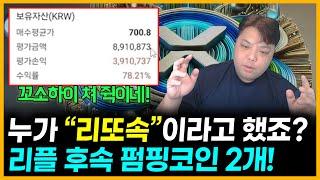 "리또속? ㅋ" 리플 후속 [ 펌핑코인 ] 2개 추천! ( 주피터 넴코인 도지코인 솔라나 스텔라루멘 )