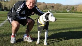 Stoke City's Dave Kemp introduces Chance the dog