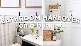 *TWO* BATHROOM MAKEOVERS ON A BUDGET | SMALL BATHROOM MAKEOVERS | Heart and Home Crew