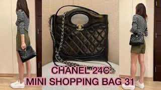 NEW UNBOXING : 24C CHANEL Mini Shopping Bag 31 : WHAT FITS INSIDE / MODSHOTS / WORN & CARRIED!