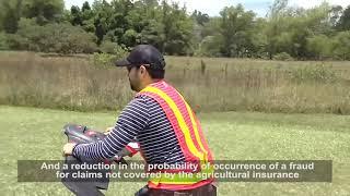 Using Professional Drones to Collect Agricultural Insurance Data More Efficiently