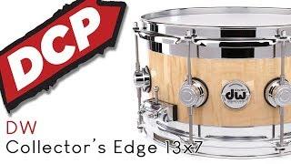 DW Collectors Exotic Edge Snare Drum 13x7 Curly Maple