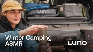 Solo No Build 4Runner Winter Camping Set up with Luno - ASMR Camping Edition