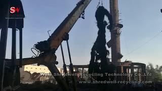 SHREDWELL Tyre Steel Wire Bundle Shredder | Tire Wire Shredding Equipment in Raipur from 2015 year