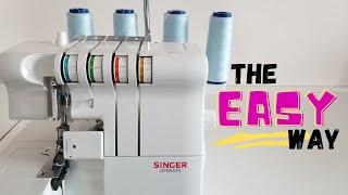 How to thread a serger from scratch & the fast way| singer ultralock