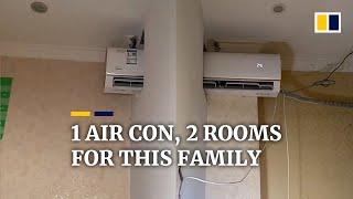 1 air conditioner, 2 rooms for this Chinese family, causing mirth online