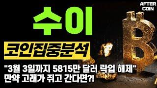 [수이 코인 전망] "3월 3일까지 5815만 달러 락업 해제" 만약 고래가 쥐고 간다면?! #수이코인분석 #수이코인전망 #수이코인차트