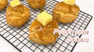  정말 맛있는 잼스콘 만들기 | 복숭아 잼스콘 | 맛있는 스콘 레시피 | How to make jam scone