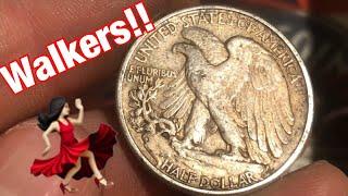 Two Box Coin Roll Hunt: MULTIPLE Walking Liberties!!