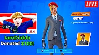 I Hacked Streamers Fortnite Skins Live…