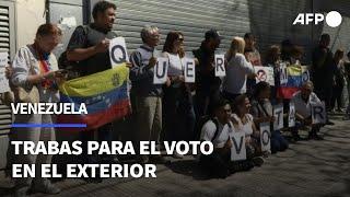 Maduro y el voto en el exterior: venezolanos denuncian trabas para registrarse a votar | AFP