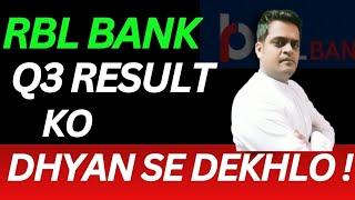 RBL ke Profit mein giravat lekin ek baar result ko samjhlo.RBL bank result