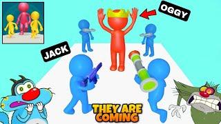 OGGY AND JACK PLAYING THEY ARE COMING GAME | SHINCHAN AND CHOP | OGGY GAME | DADDY GAMING