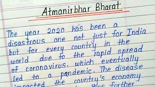 Essay on Atmanirbhar bharat in english || Atmanirbhar bharat essay in english