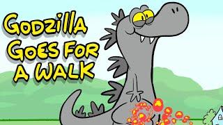 Godzilla Goes For A Walk