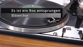 +++ Es ist ein Ros entsprungen +++ historische Grammophonplatte Bläserchor 78er Platte