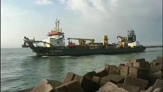 WILLEM VAN ORANJE de Chipre, Barco de Dragado, Tampico, México