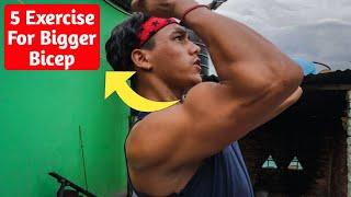 5 exercise for bigger biceps - Biceps workout at home | Anish Fitness