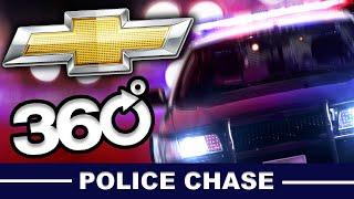 Caught on Tape: Police Cruiser (Chevy Tahoe) Pursues Fugitive in 360°